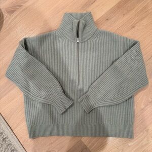 Everlane 1/2 zip wool sweater